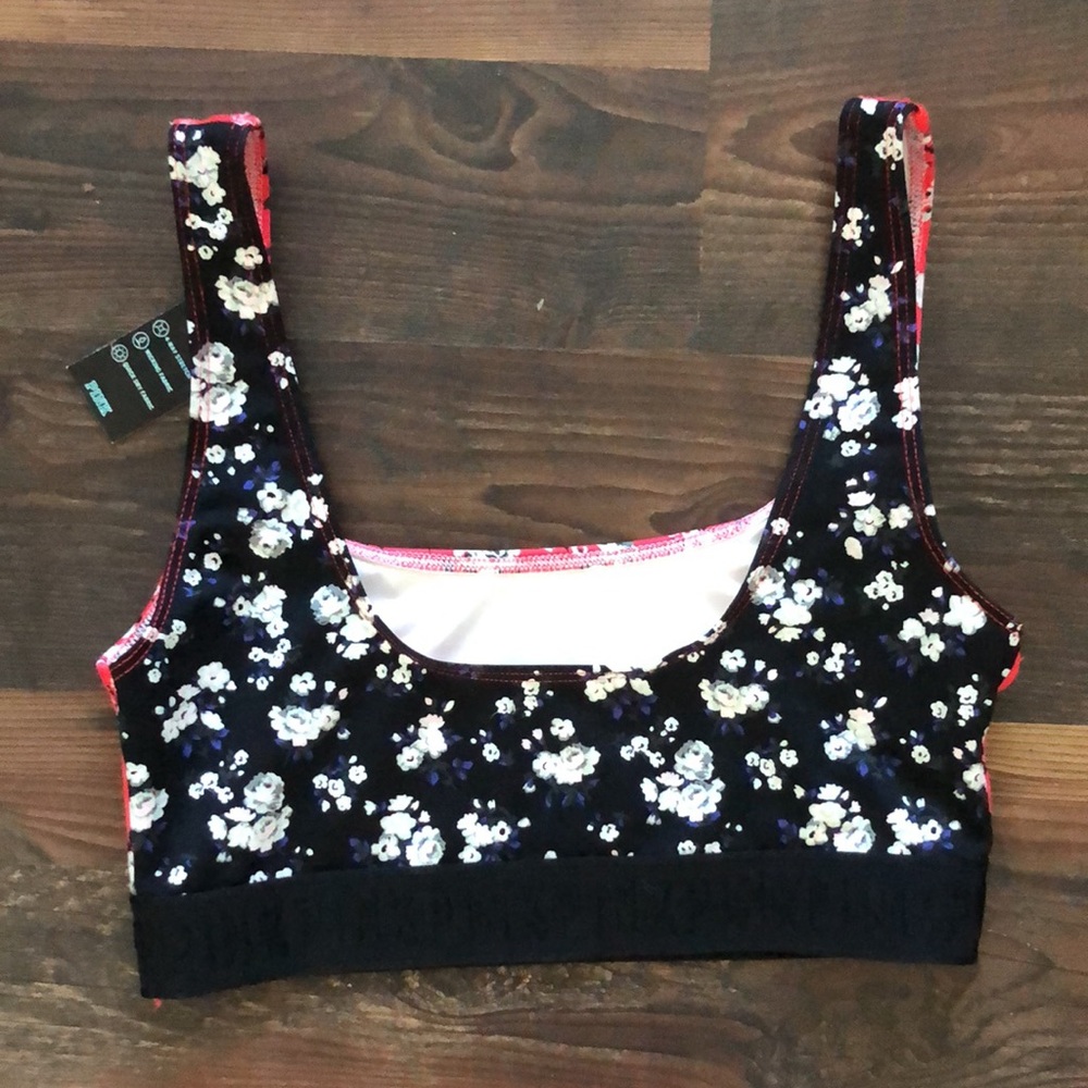 PINK Floral Ultimate Sports Bra - Picture 3 of 7